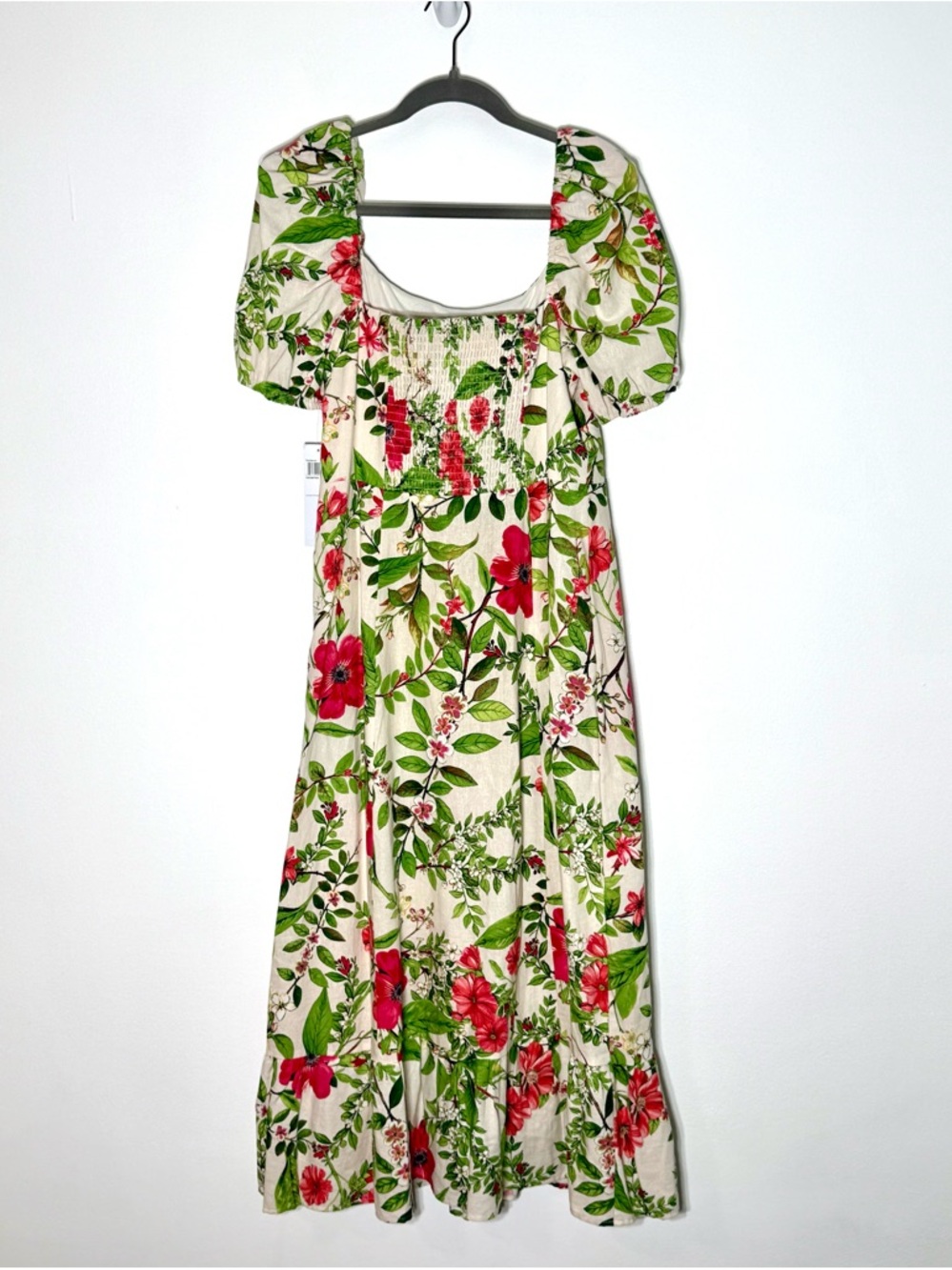 London Times Floral Pink Flambé Dress - Picture 4 of 4